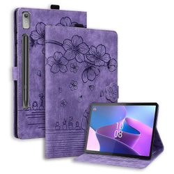 Kissan nahkakotelo Lenovo Tab P12 12.7: lle Violetti