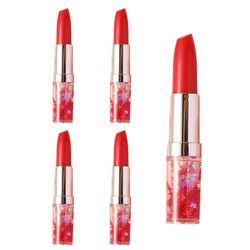 5 kpl huulipunan muotoinen korostuskynä korostusainetussit fluoresoivat kynäkorostuskynät sarja koulutarvikkeet suunnittelijalle punainen