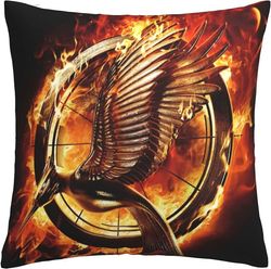 Hunger Games myke pute dekker 45 x 45 cm firkantede putevar komfortable dekorative putevar Luksus putetrekk for sofa soverom med