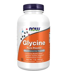 NOW Foods Nyt Foods glysiinijauhe, 1 lb. (pakkaus 1)