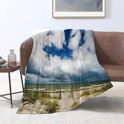 flanellipeitot,Hiekkaranta Rannikko myrskyisessä tuulisessa Itämeressä Idyllinen ranta Lomakuva,Heitot sohvalle Pörröinen huopa sänky Heitä f makuu...