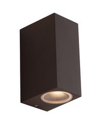 Fan Europe Lighting QUBO Udendørs 2 Lys op lys Corten, IP54 15.1x9.3x6.7cm