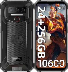OUKITEL WP23 Plus kestävä älypuhelin lukitsematon 8GB+256GB musta