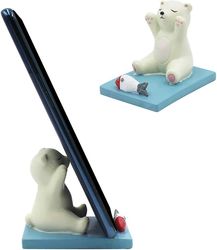 Heytea Söpö karhu-matkapuhelimen pidiketeline, älypuhelimen pöytäteline iPhonelle XS / MAX / XR / X / 8 / 9 Plus / Google Pixel / Samsung Galaxy Note