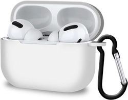 AIR Stødabsorberende beskyttelsesdæksel til AirPods Pro understøtter trådløs opladning (hvid)