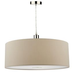 Dar Lighting DAR RONDA Cylindrical 60cm Easy Fit Vedhæng Light Ecru