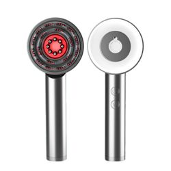 Päänahan hierontaharja Shiatsu Hair Scalp IPX7 Electric päänahan hiusten hierontaan Kannettava päähän klo Lihasten NUO1395 Harmaa