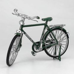 1:10 Alloy Classic Retro -polkupyörän mallikoriste Vihreä Man Style