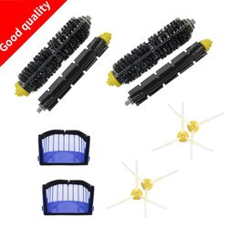 2 Blå Aerovac Filter+2 Sæt hovedpenselsæt+6sidepensel til Irobot Roomba 600 Serie 620 630 650 660 Tilbehør Replacment