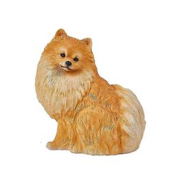 Puutarhakoristeet Ulkona Söpö Pomeranian patsas Käsintehty ulkopuutarhan koristelu Simulaatiopentu