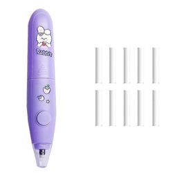 Lataa sähköinen pyyhekumi piirtämiseen, maalaamiseen, luonnosteluun, paristokäyttöiseen pyyhekumiin Violetti Battery