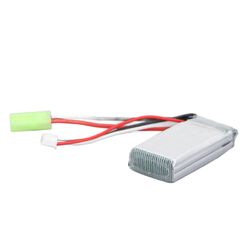 Litium 703048 Wltoys V912 V262 V333 V353 BQ202 RC-helikopteri 7.4V 850mAh Lipo-akku Tamiya-pistokkeella