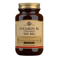 Solgar B1-vitamiini 500mg tabletit 100 (12536647)