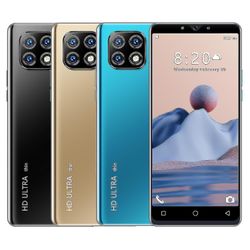 2023 Uusi F22 6 tuuman Android-älypuhelin, 8+16MP 6+128GB, musta/sininen/kulta UK