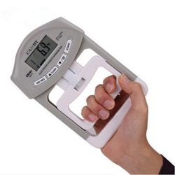 198lb/90kg Elektronisk håndgreb Styrke Dynamometer Meter Måling abdominal muskel træner blå