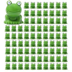 Mini Frogs 100 Pack, Mini Frog Garden Decor, Green Frog -hahmot, Mini Frogs Hartsihahmot, Mini Frogs -hahmot