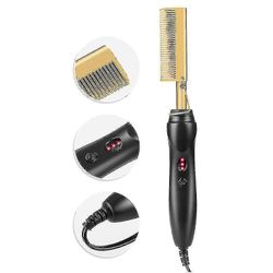 Mikasa Elektrisk Curling Comb Husstand Curling Stick Våd og tør kobber Kam (guld) OS