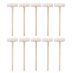 10 kpl kevyt puinen vasara opetuslelu suklaan särkyvään sydänlahjaan terveellisen minivasaran vasaran vasaran tekemiseen B