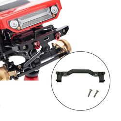 Rc front kofangermontering opgraderingsdele til aksial Scx24 90081 1/24 Rc crawler