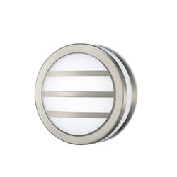 Inspired Lighting Aldo runde LED Flush Loft Lys, Væg lampe 2.4W IP44 Udvendig Louvre Design Rustfrit stål, Opal