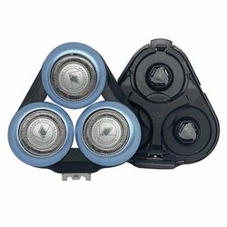 S6000 Korvaava täydellinen pääkokoonpano sähkökäyttöiselle parranajokoneelle SH50 5000 6000 S6011 S6015 S6840 S6550 Sininen hopea