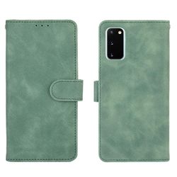 Etui til Samsung Galaxy S20 Fe 4g / 5g Cover Premium Læder med kortholder Flip Folio Magnetisk etui Etui Coque - Sort Grøn