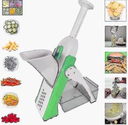 Multifunksjonell vegetabilsk kutter justerbar grater slicer kjøkken husholdning og frukt slicer dicing artefakt