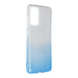 König Telefoncover til Samsung Galaxy S20 beskyttelsesetui cover kofanger shell glitter blå