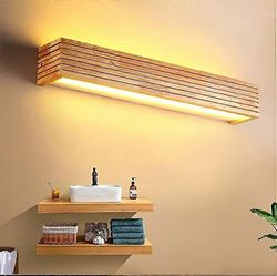 LED-seinä sconce seinä sconce sisävalaisin puinen seinä sconce lämmin valo makuuhuoneen asumiseen ro