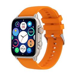 Muoti Aikuisten älykello Bluetooth-puhelu IP68 Vedenpitävä NFC AI VOice Assistant Aikuisten SmartWatch Apple Android Ultra 2 Watch oranssi