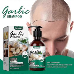 Jaysuing valkosipulishampoo, kutinaa estävät hiukset, hilseä estävä shampoo, hiustenlähtöä estävä ja ravitseva hiusshampoo &; hoitoaine 1kpl