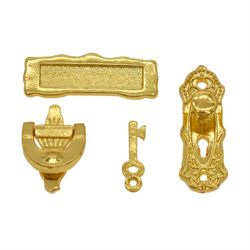 1/12 Skala dukkehus DIY Miniature Dørlåse til indretning
