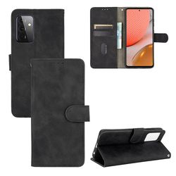 Etui til Samsung Galaxy A72 5g / 4g Cover Premium læder med kortholder Flip Folio magnetisk etui Etui Coque - Sort