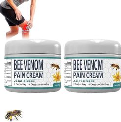 Bee Venom Pain And Bone Healing Cream, New Zealand Bee Venom Pain And Bone Healing Cream, Pain Cream For Waist, Back Hand Feet 2 stk.