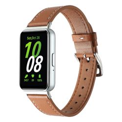 Ompelulankanahkahihna Samsung Galaxy Fit 3:lle Ruskea