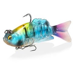 Handuo 2pcs Multi-sektion Fiskeri Lokke Lokke Bait Package Bly Fisk Bionic Bait Farverige