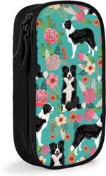 Kerota Bordercollie-kukat Söpö bordercollie-muotoilu Paras bordercollie-kynäkotelo SAOE000883 VÄRI One Size