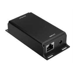 Gigabitin PoE-injektori 12V - 24V PoE-muunnin aurinkomuunnoksiin 12-60V tulo 24V passiivinen PoE ou Musta