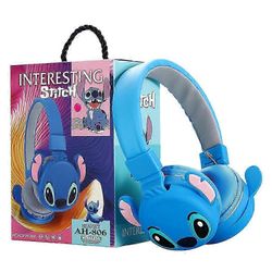 Lilo &; Stitch Cute Kids Pojat Tytöt Taitettavat langattomat kuulokkeet Korvatyynyt Kuulokkeet Sininen