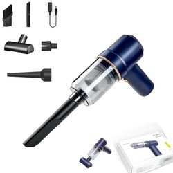 Homepro johdoton kädessä pidettävä pölynimuri, kannettava kädessä pidettävä pölynimuri kodin ja auton puhdistukseen, kevyt muotoilu, teho 150 W