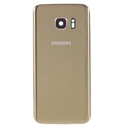 OEM-paristoluukun kansi liivalla+kameran linssirenkaan suojuksella Samsung Galaxy S7 G930:lle Monivärinen Gold Color
