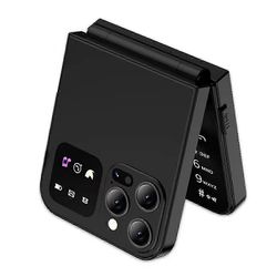 A50 Pro -läppäpuhelin, kaksois-SIM-kortti, GSM, automaattinen puheluiden tallennus, 2,4 tuuman näyttö, taitettava matkapuhelin Musta