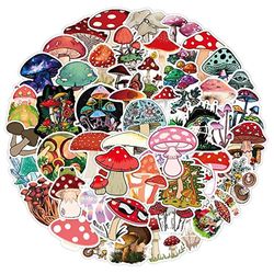 50 stk soppklistremerker Mushroom Graffiti Sticker Søte kule dekaler for bærbar PC