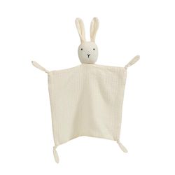 Bestdaily Bunny Security Tæppe Soft Baby Unisex Gaver Til Nyfødte Drenge Og Piger Snuggle Toy Blød & Åndbar Hvid