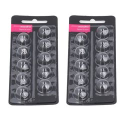 20kpl Double Vent Bass Domes yksikerroksinen silikonin vaihto Open Vent Bass Kupolit Transparent for Minifit 6mm