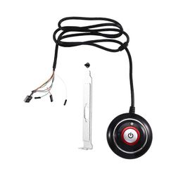 Tietokoneen työpöydän kytkinpainike kahdella USB-portilla