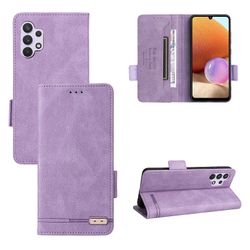 Gangxun Etui til Samsung Galaxy A32 4g læderetui Folio Flip med kreditkortspor Etui Coque Lilla