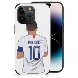 Christian Pulisic USA telefonveske til iPhone 14 Pro Max 13 12 Mini 11 XR 7 8 Plus fiberdeksel til hudveske Christian Pulisic fiber hud tilfelle Fo...