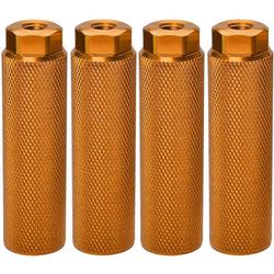 4 kpl pyörätapit, alumiiniseoksesta liukumaton lyijyjalka polkupyörän polkimet BMX tapit 3/8 tuuman akseleille polkupyörä