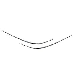 Kromattu etupuskurin alakannen verhoilulista CLK-luokkaan W209 2002-2009 hopea